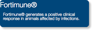 Fortimune® Fortimune® generates a positive clinical response in animals affected by infections.