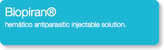 Biopiran® hemático antiparasitic injectable solution.